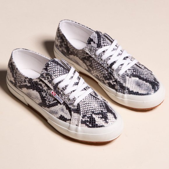 Superga Shoes - SUPERGA 2750 Cotu Snakeskin Womens Sneakers